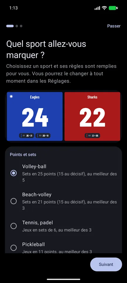 Le choix d’un sport, ses règles déjà remplies